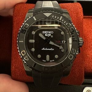 Custom Seiko Watch Black